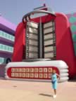 Outside The Pop Century Resort.  We stayed in the 50's area. (58kb)